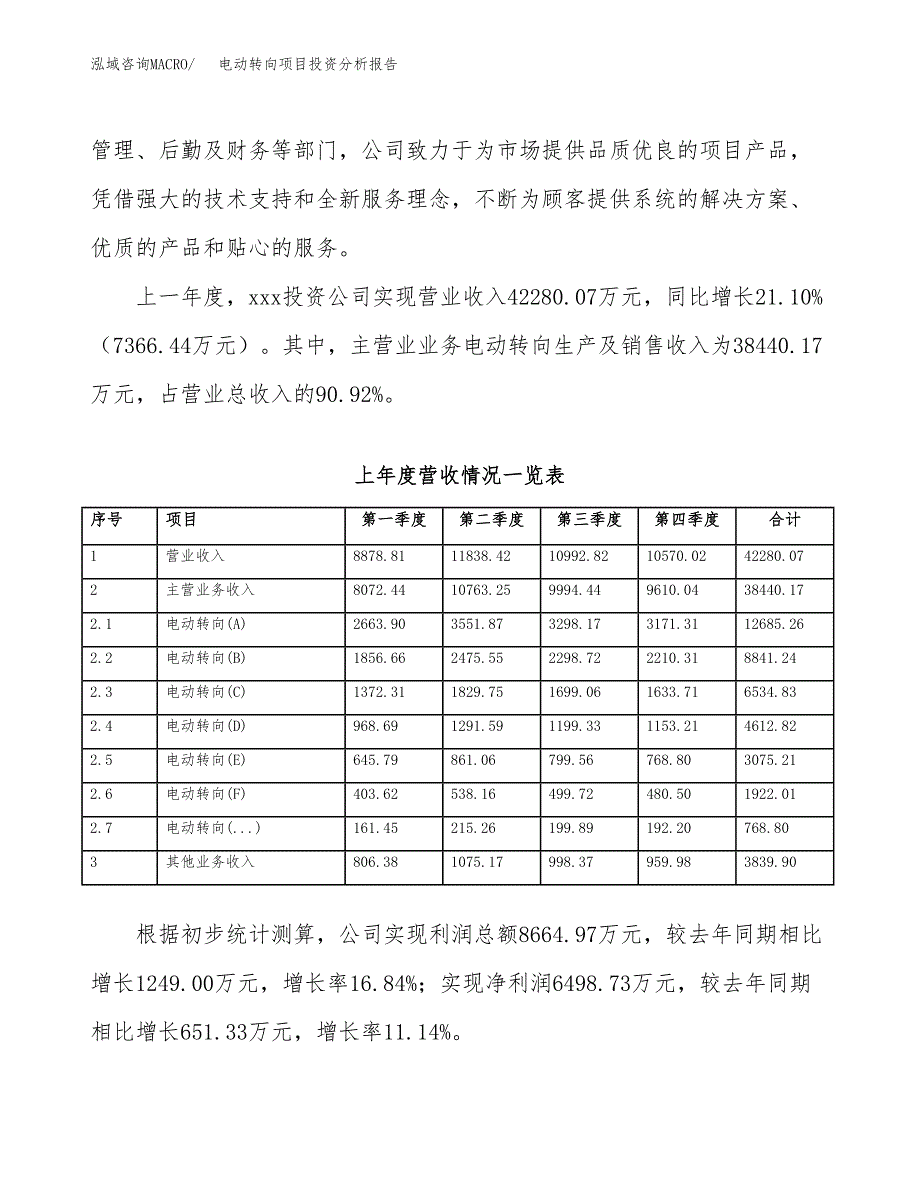 电动转向项目投资分析报告（投融资报告）.docx_第2页