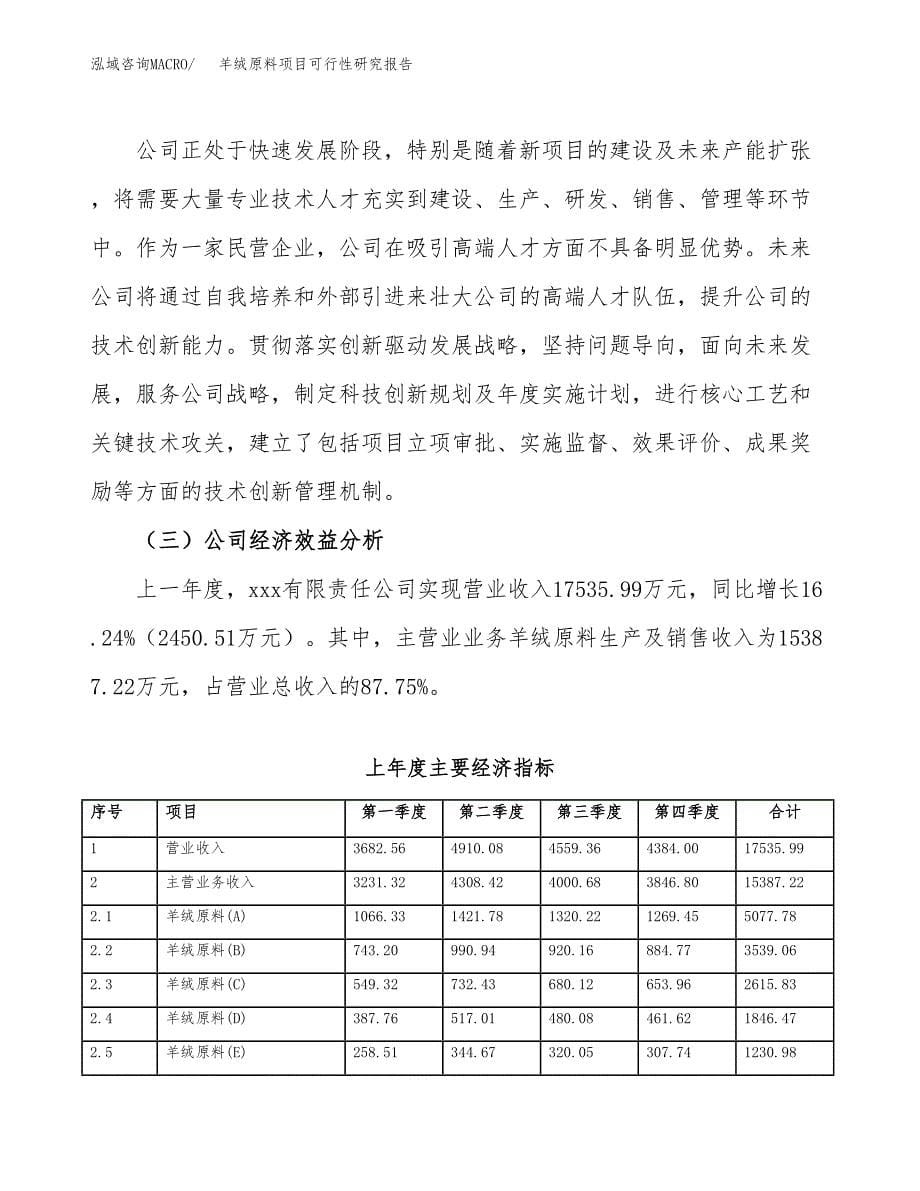 羊绒原料项目可行性研究报告标准模板.docx_第5页