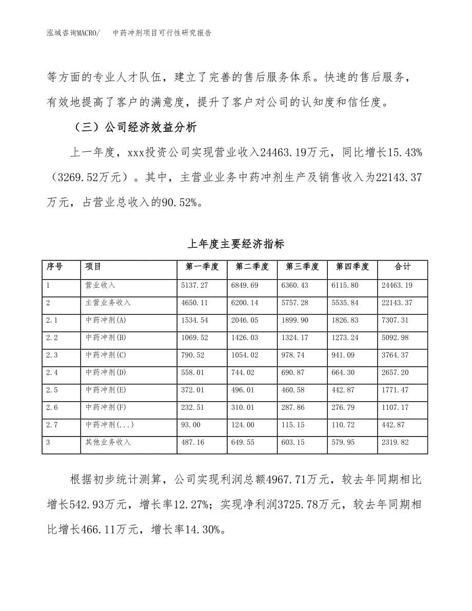 中药冲剂项目可行性研究报告标准模板.docx_第5页