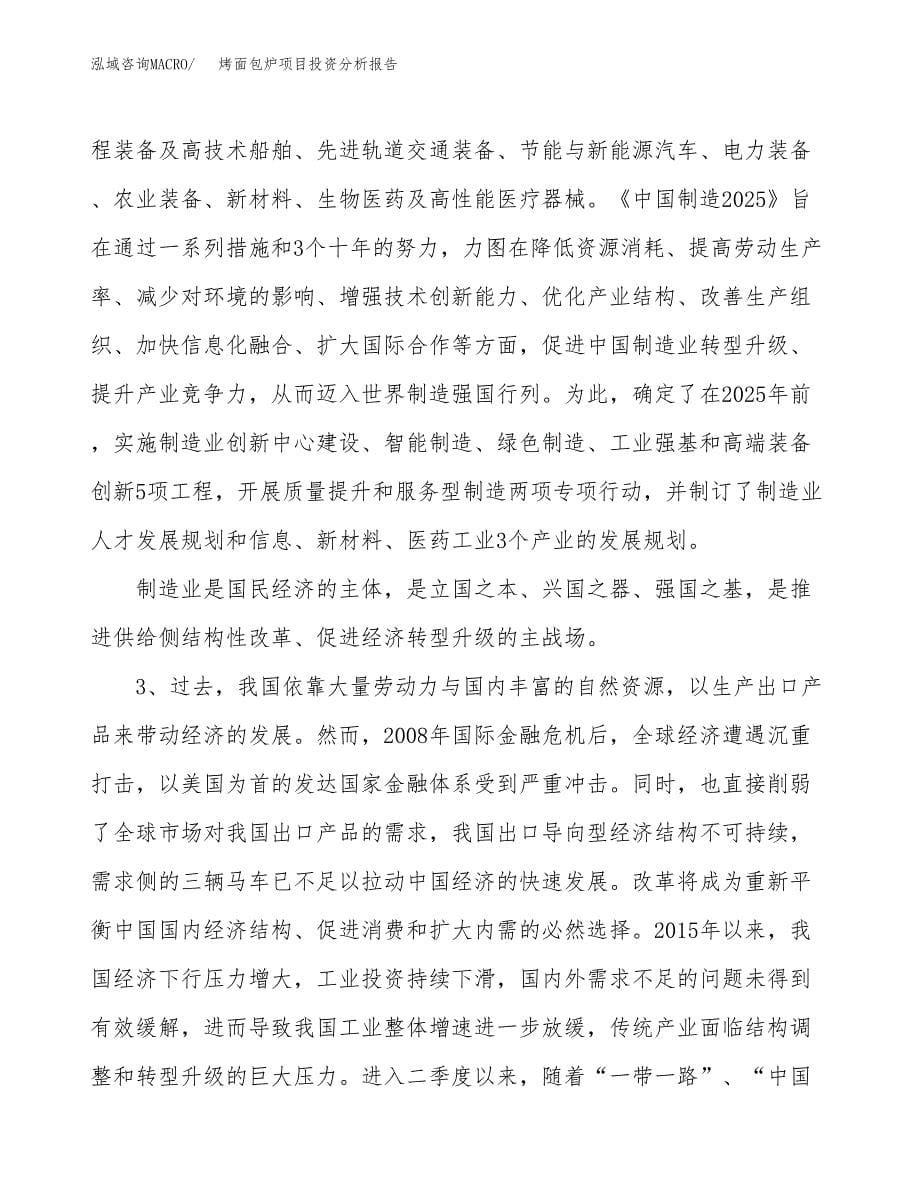 烤面包炉项目投资分析报告（投融资报告）.docx_第5页