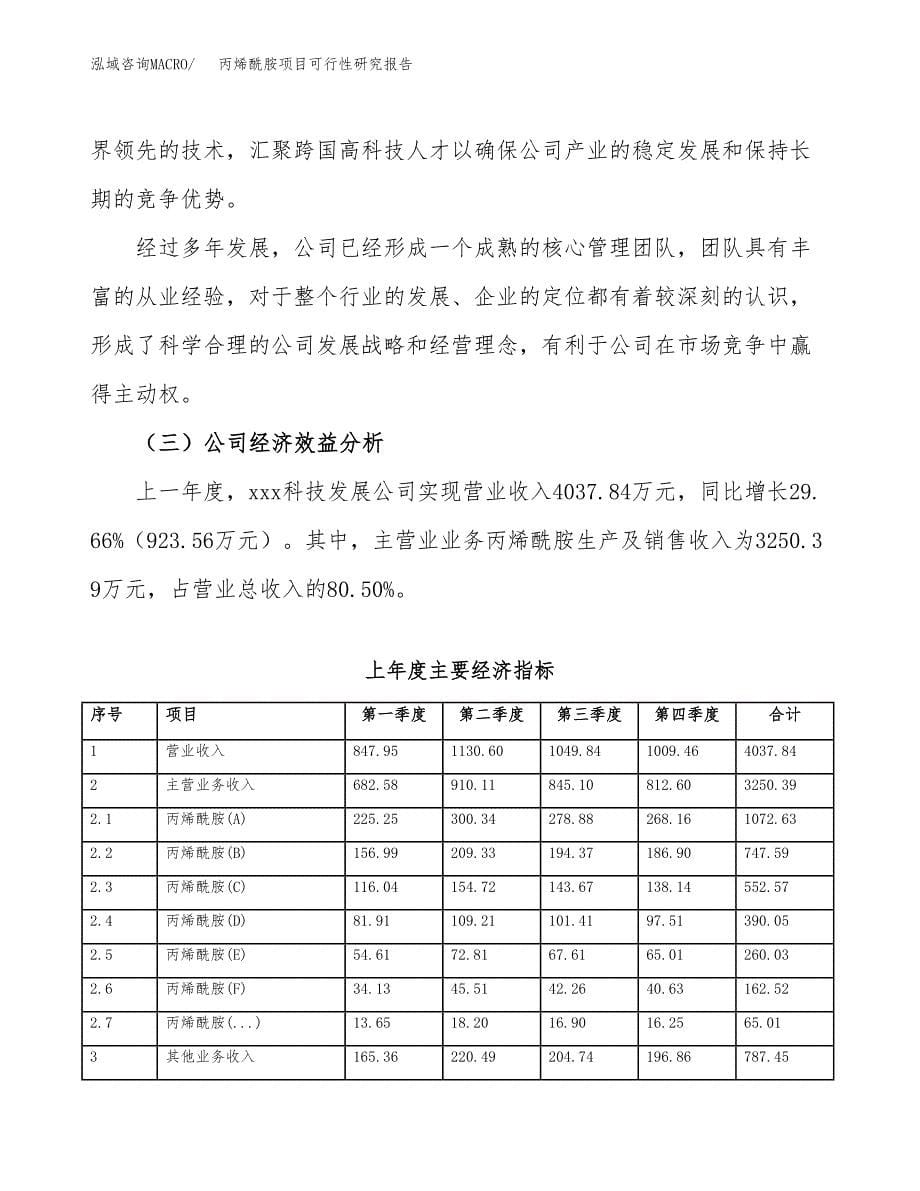 丙烯酰胺项目可行性研究报告标准模板.docx_第5页