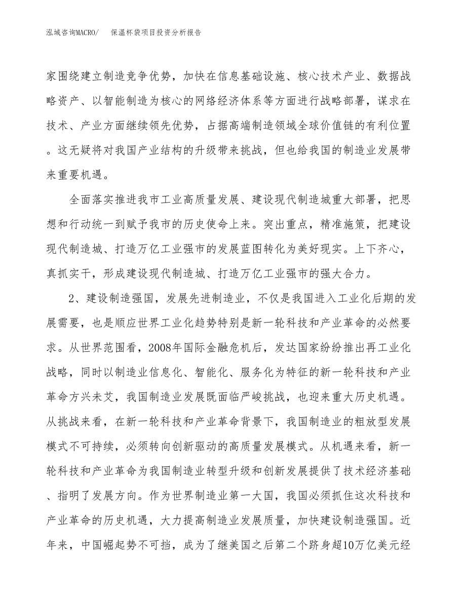 保温杯袋项目投资分析报告（投融资报告）.docx_第5页