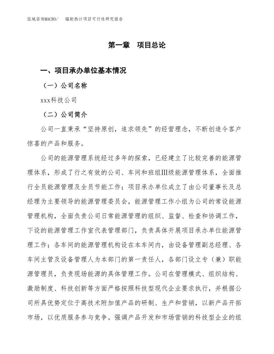 辐射热计项目可行性研究报告标准模板.docx_第4页