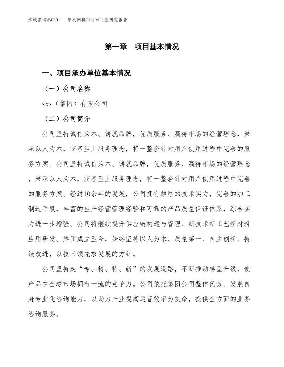 钢板网机项目可行性研究报告标准模板.docx_第4页