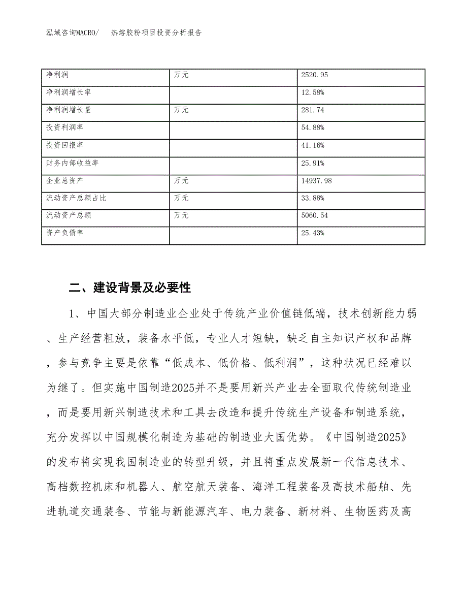 热熔胶粉项目投资分析报告（投融资报告）.docx_第3页