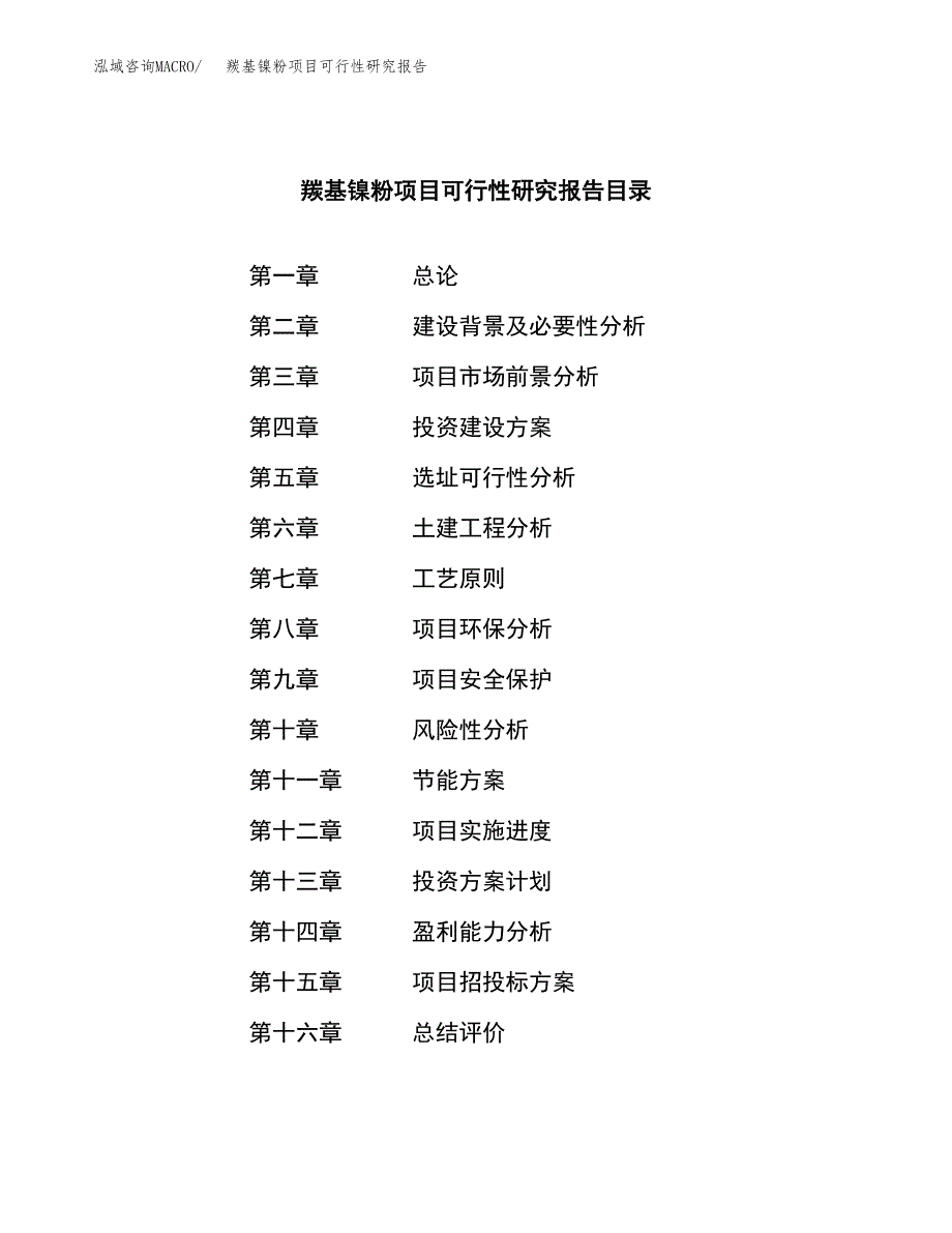 羰基镍粉项目可行性研究报告标准模板.docx_第3页