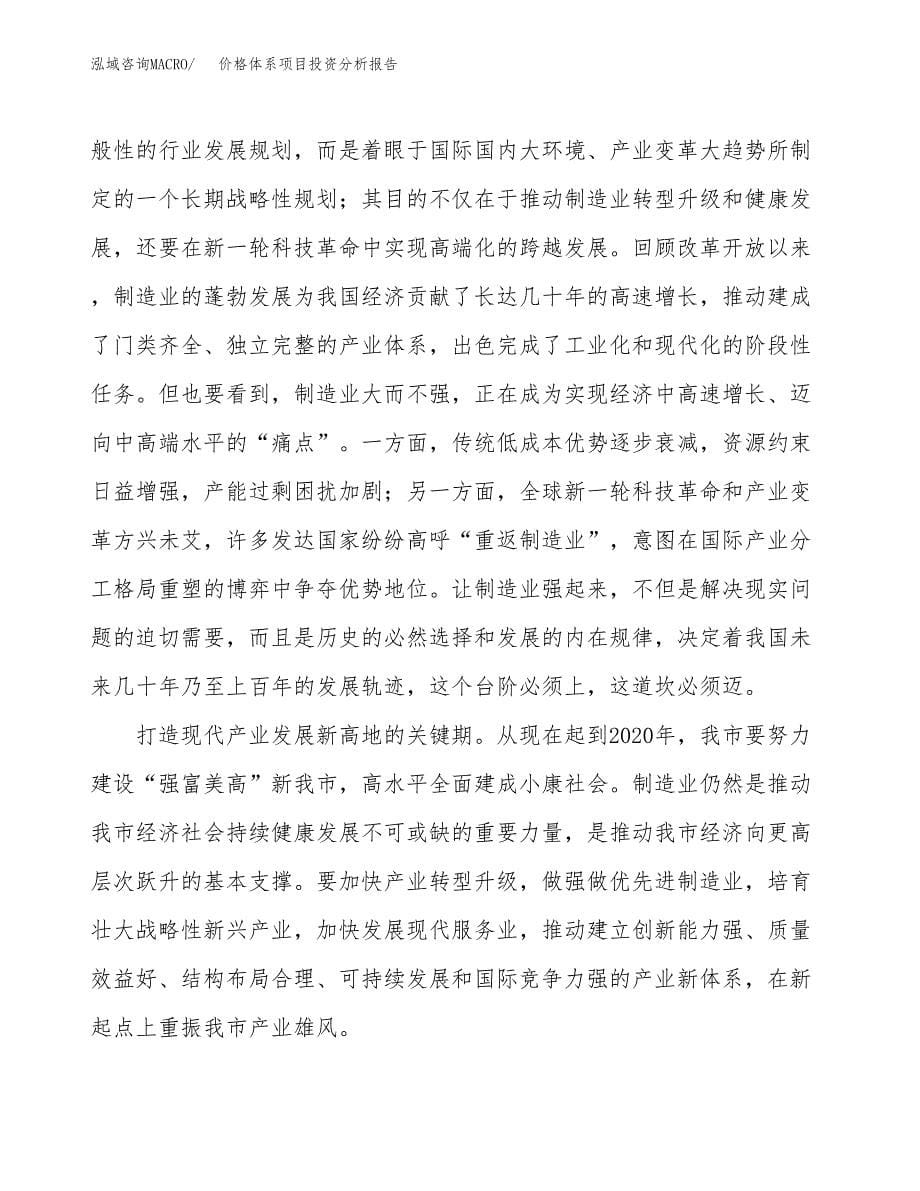 价格体系项目投资分析报告（投融资报告）.docx_第5页