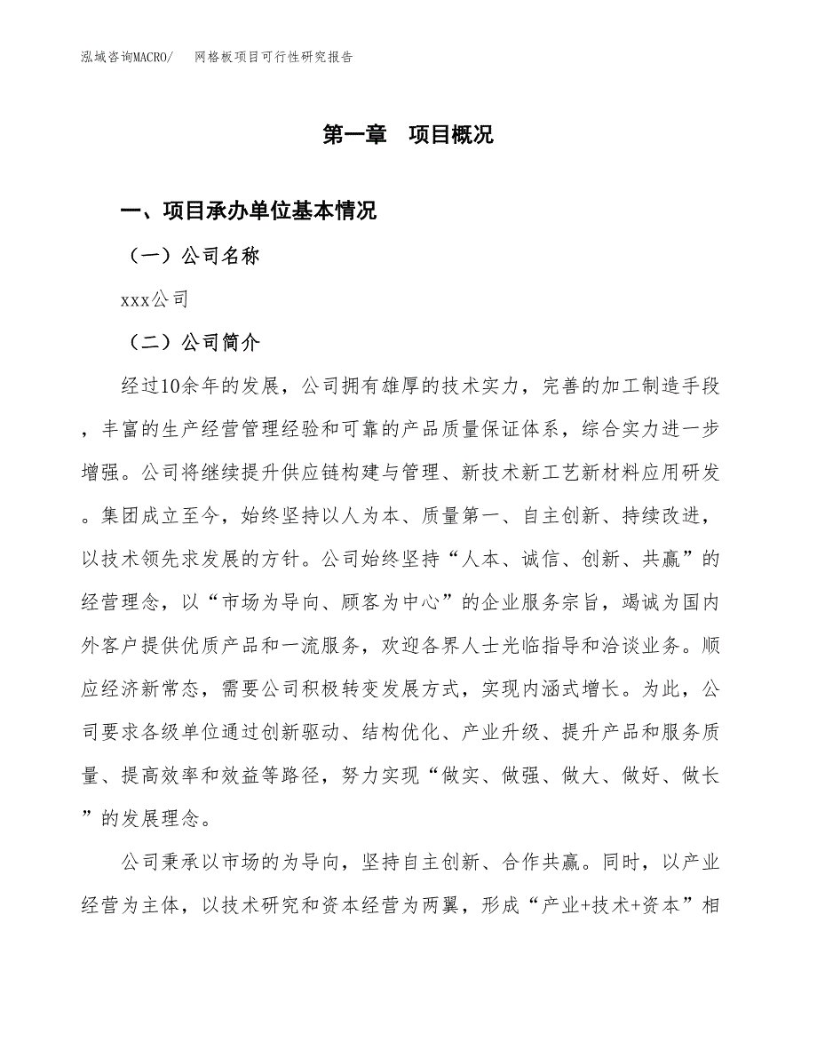 网格板项目可行性研究报告标准模板.docx_第4页