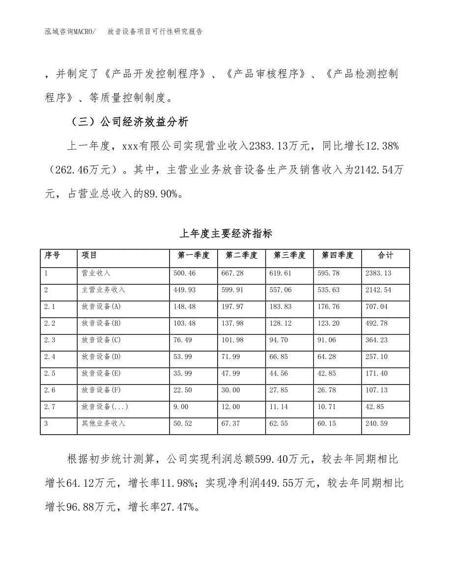 放音设备项目可行性研究报告标准模板.docx_第5页