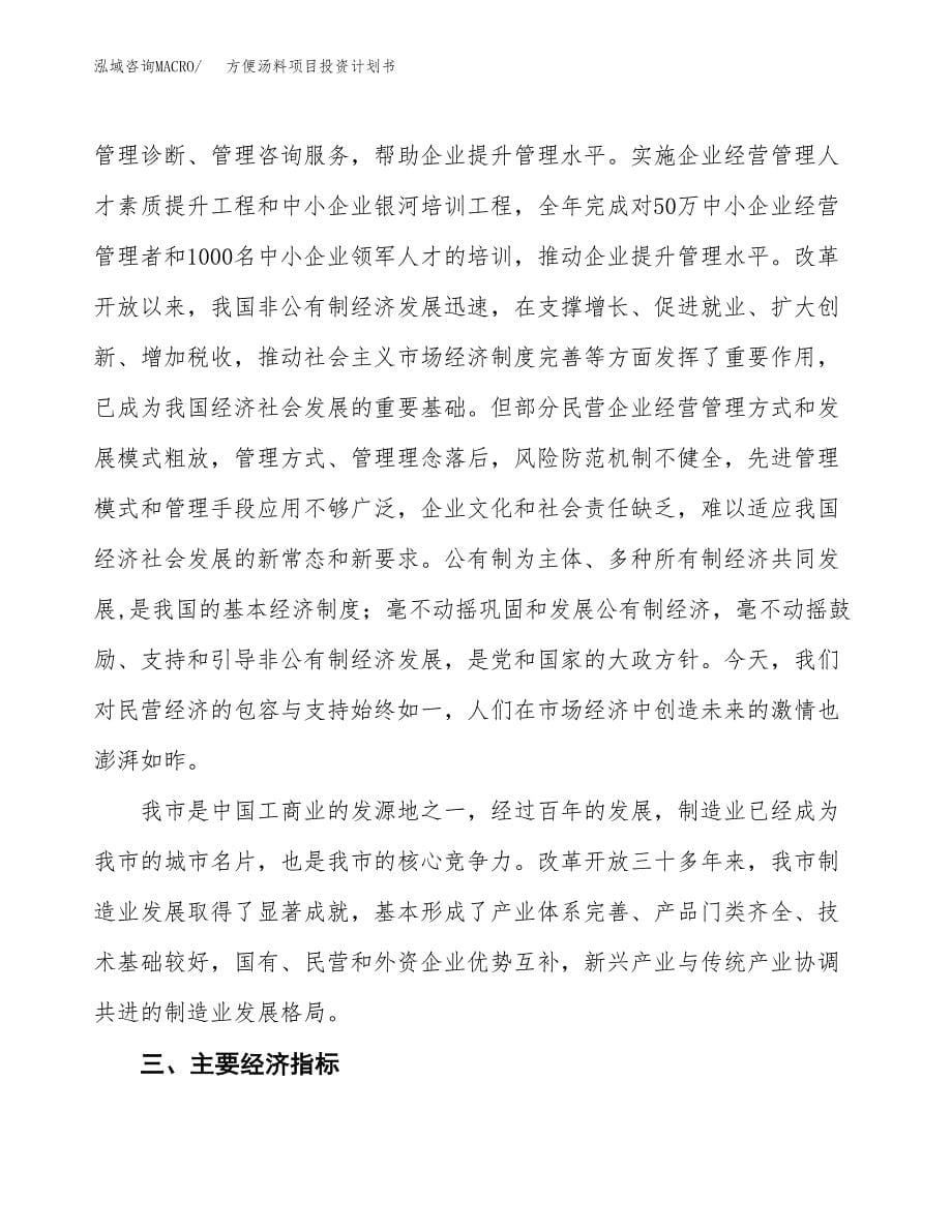 方便汤料项目投资计划书(融资报告).docx_第5页