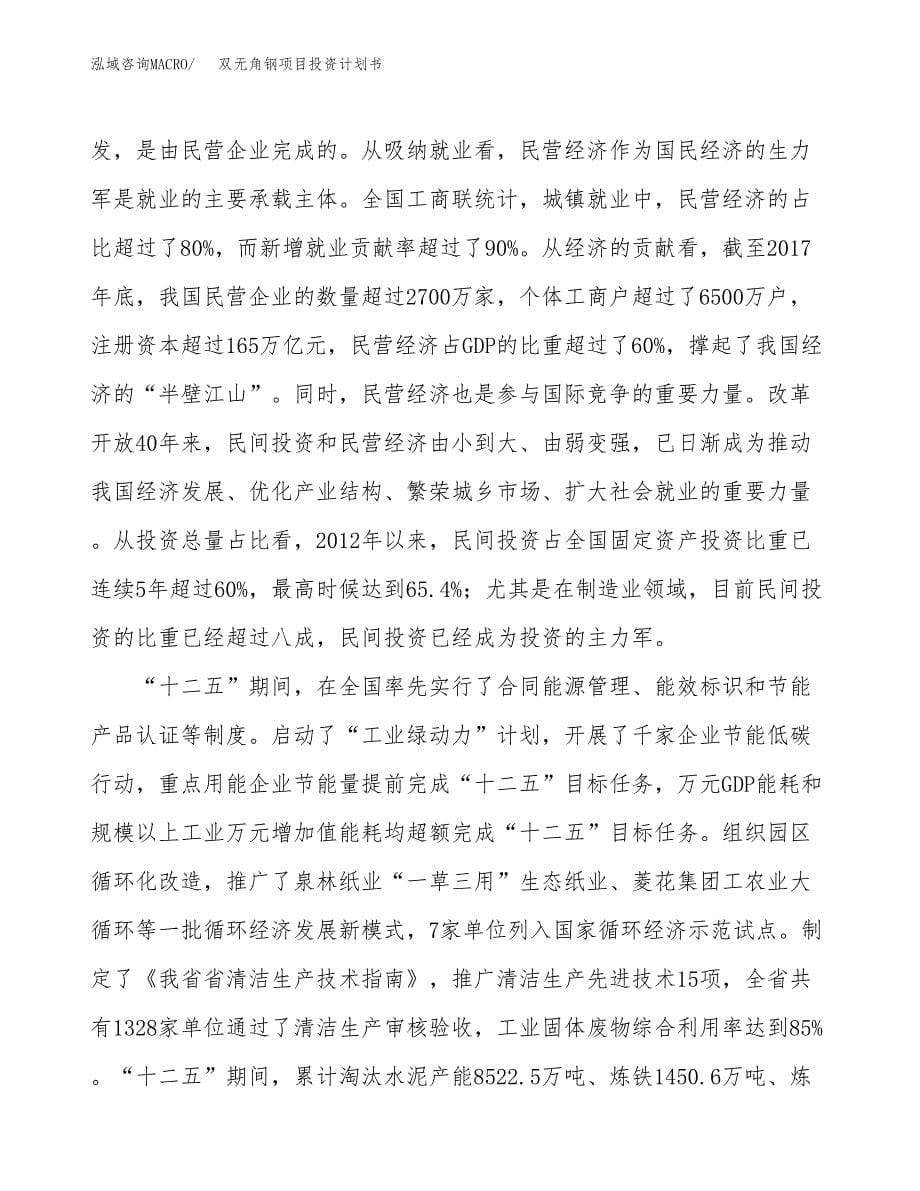 双无角钢项目投资计划书(融资报告).docx_第5页