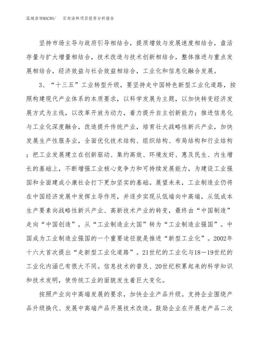 石材涂料项目投资分析报告（投融资报告）.docx_第5页