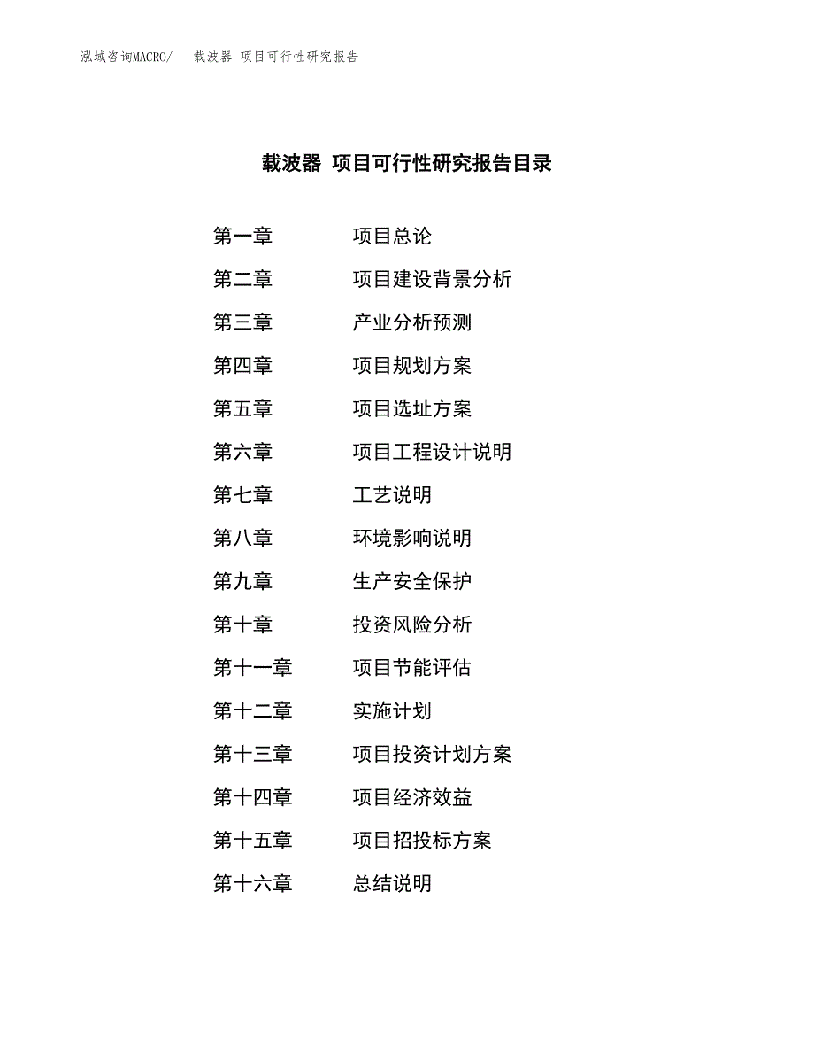 载波器 项目可行性研究报告标准模板.docx_第4页