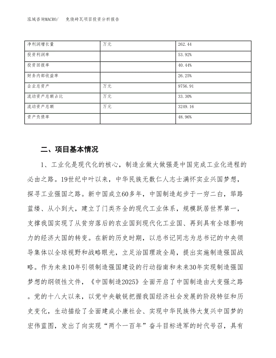 免烧砖瓦项目投资分析报告（投融资报告）.docx_第3页