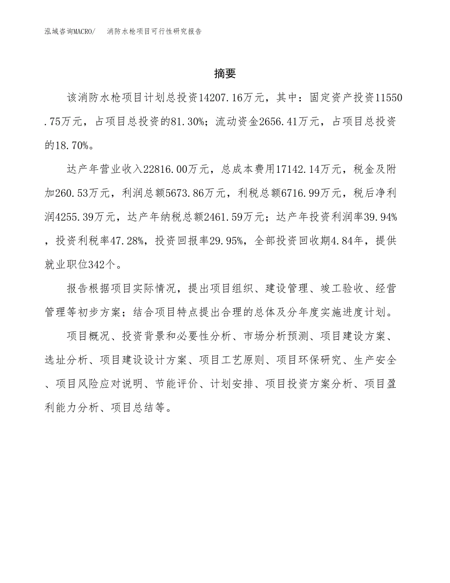 消防水枪项目可行性研究报告标准模板.docx_第2页