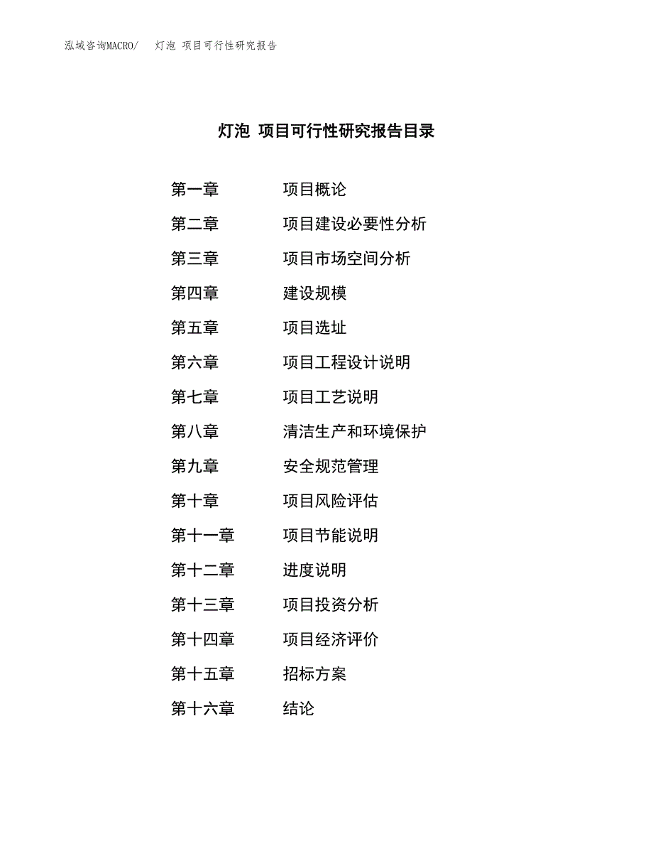 灯泡 项目可行性研究报告（总投资18000万元）（87亩）_第2页