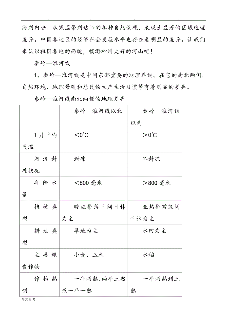 2017年新版湘教版八年级（下册）地理教（学）案[已整理]_第3页