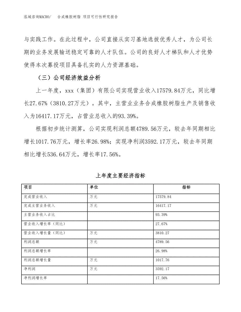 合成橡胶树脂 项目可行性研究报告（总投资16000万元）（78亩）_第5页