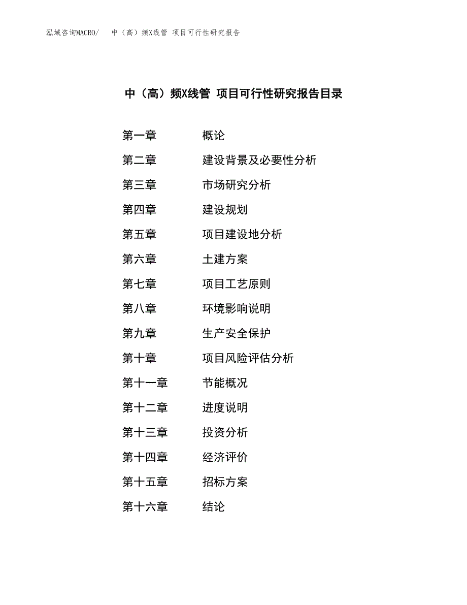 中（高）频X线管 项目可行性研究报告（总投资10000万元）（39亩）_第2页