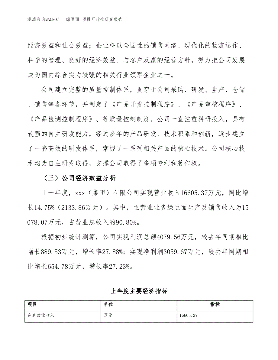 绿豆面 项目可行性研究报告（总投资13000万元）（53亩）_第4页