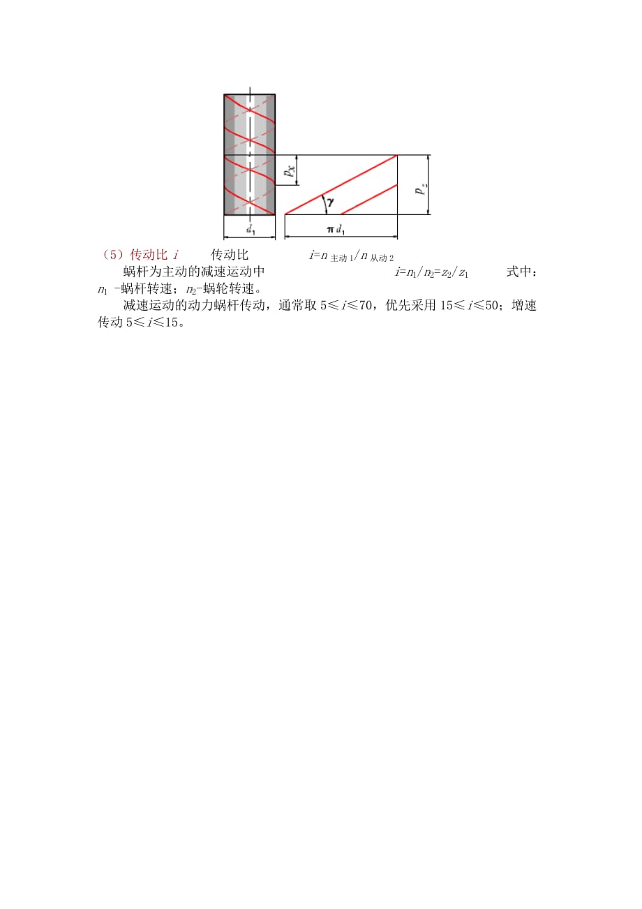 普通圆柱蜗杆传动的基本参数及其选择精讲_第2页