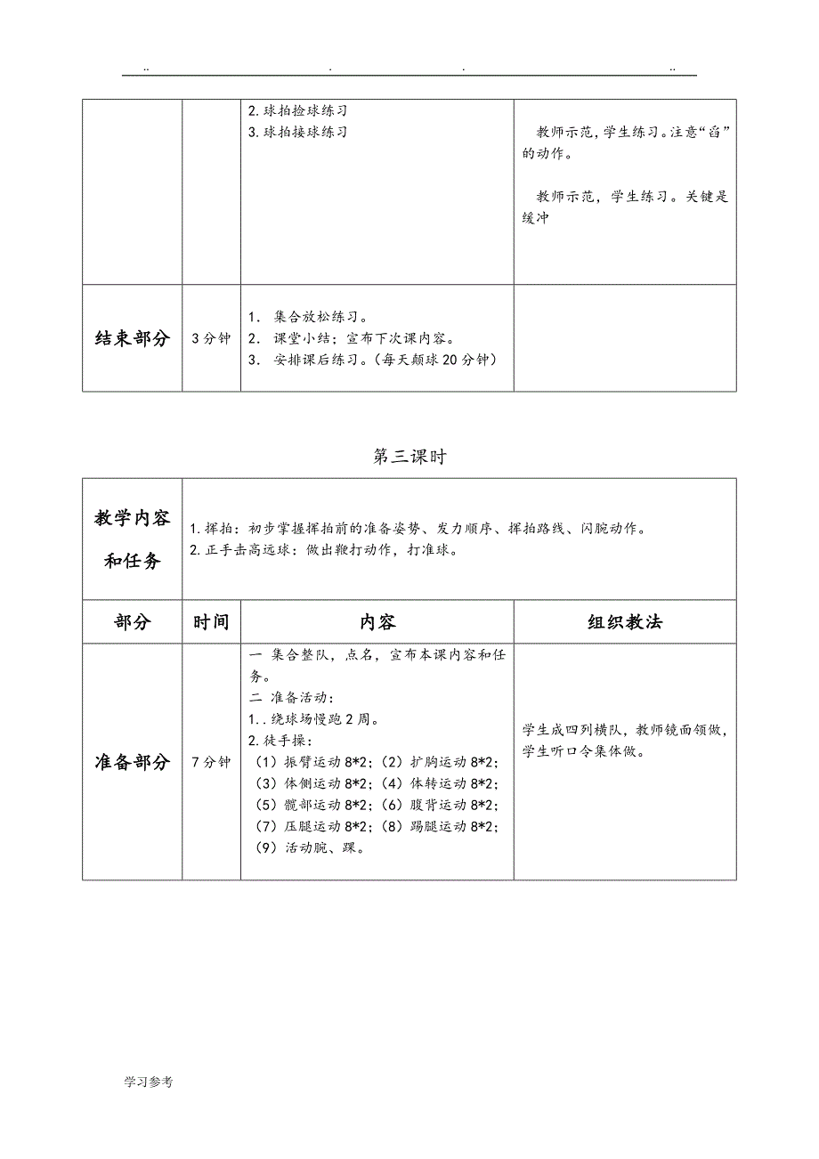 羽毛球社团教（学）案_第3页