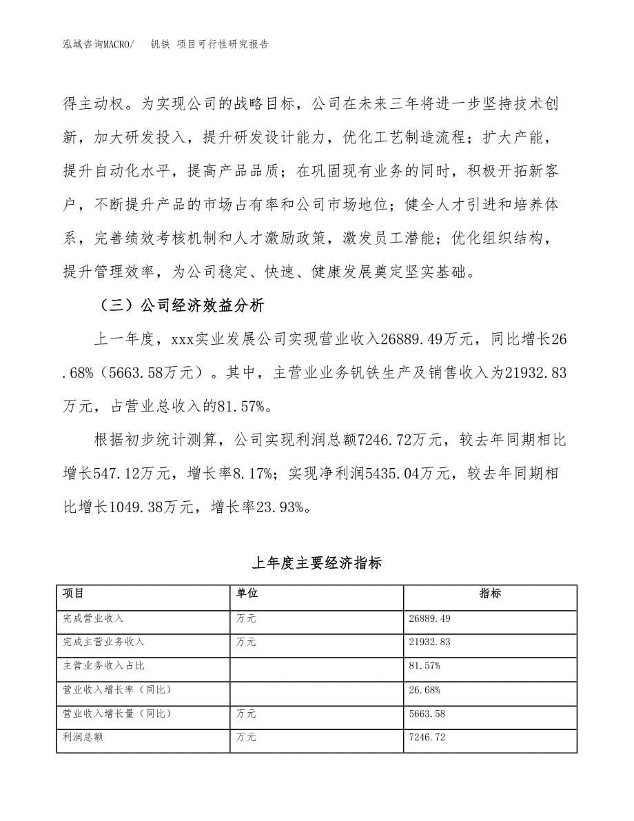 钒铁 项目可行性研究报告（总投资19000万元）（83亩）_第5页