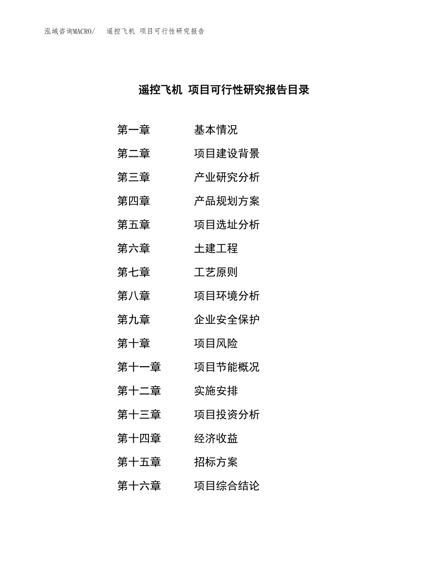 遥控飞机 项目可行性研究报告（总投资18000万元）（67亩）_第2页