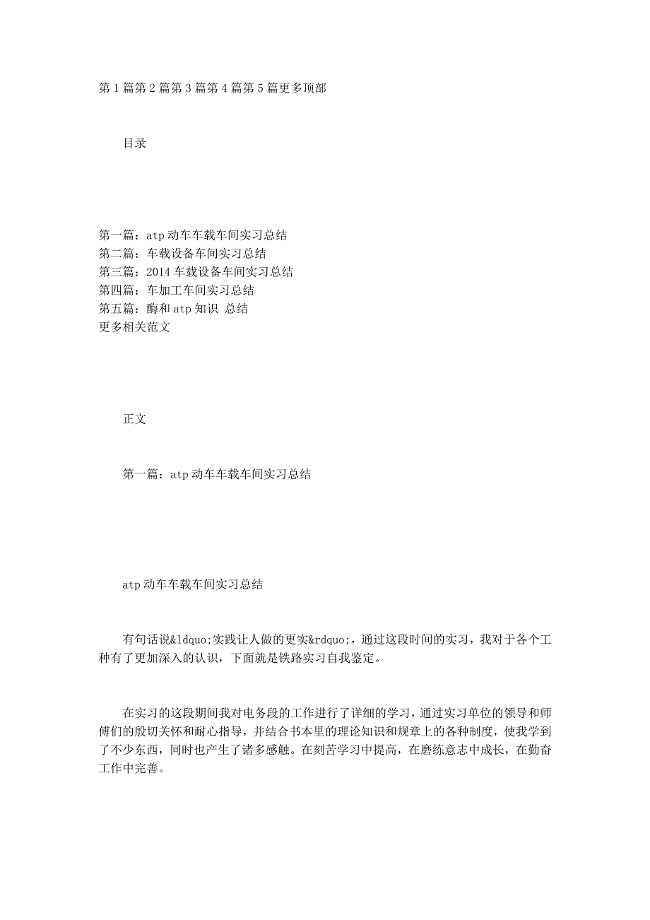 atp动车车载车间实习总结(车间实习at p).docx_第1页
