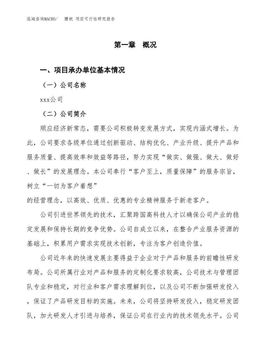 腰枕 项目可行性研究报告（总投资14000万元）（68亩）_第3页