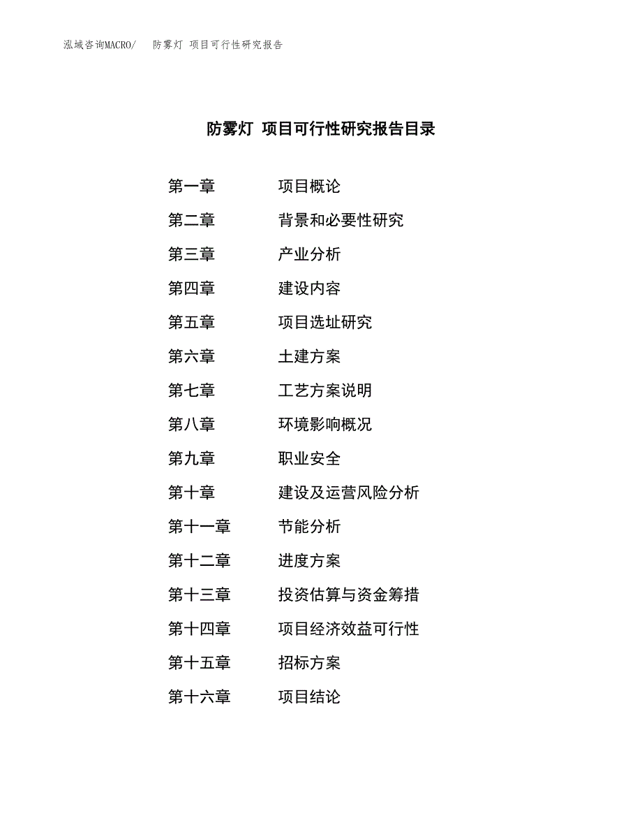 防雾灯 项目可行性研究报告（总投资25000万元）（89亩）_第2页