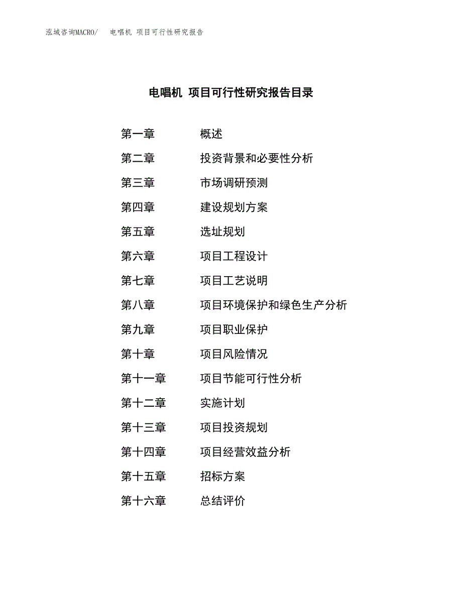 电唱机 项目可行性研究报告（总投资9000万元）（37亩）_第2页