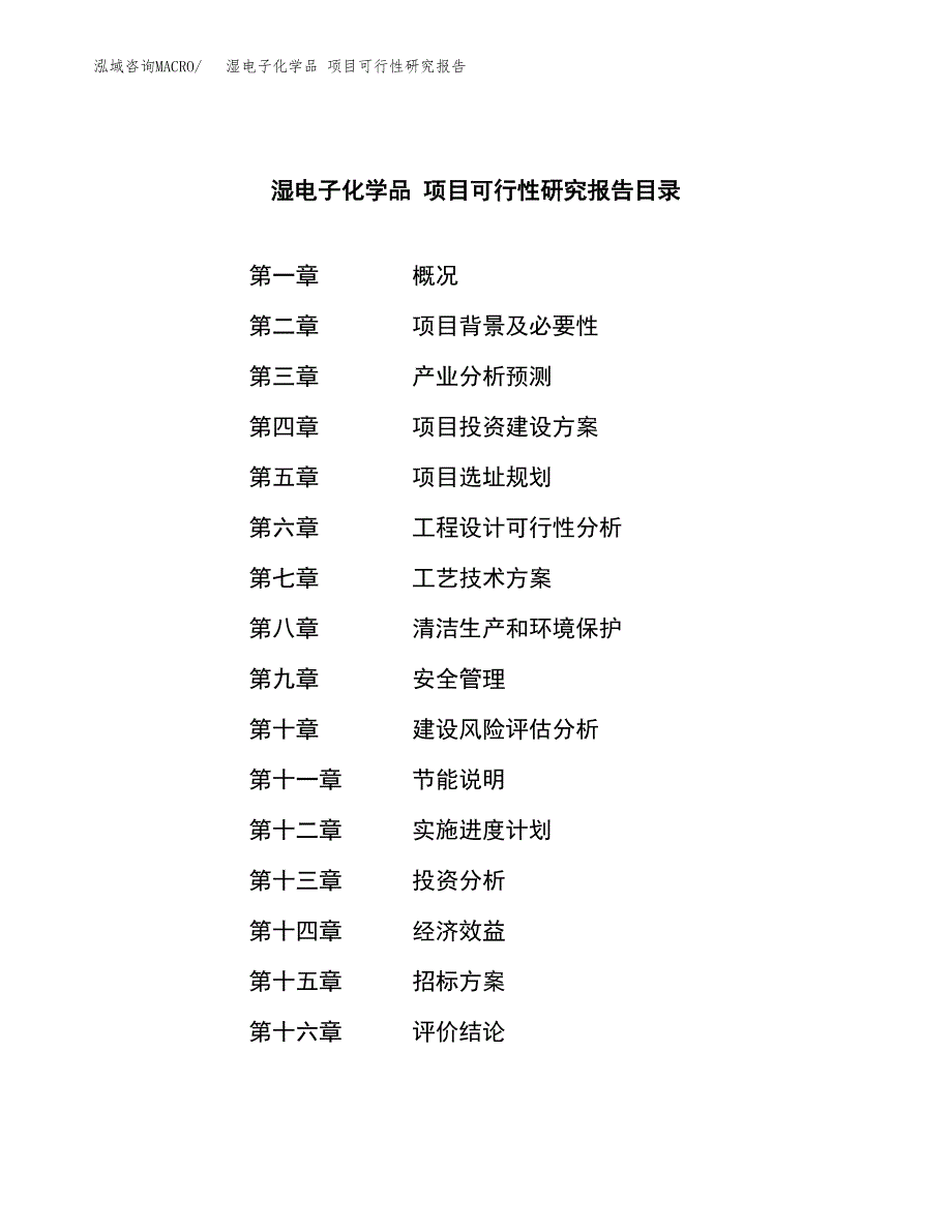 湿电子化学品 项目可行性研究报告（总投资4000万元）（17亩）_第2页