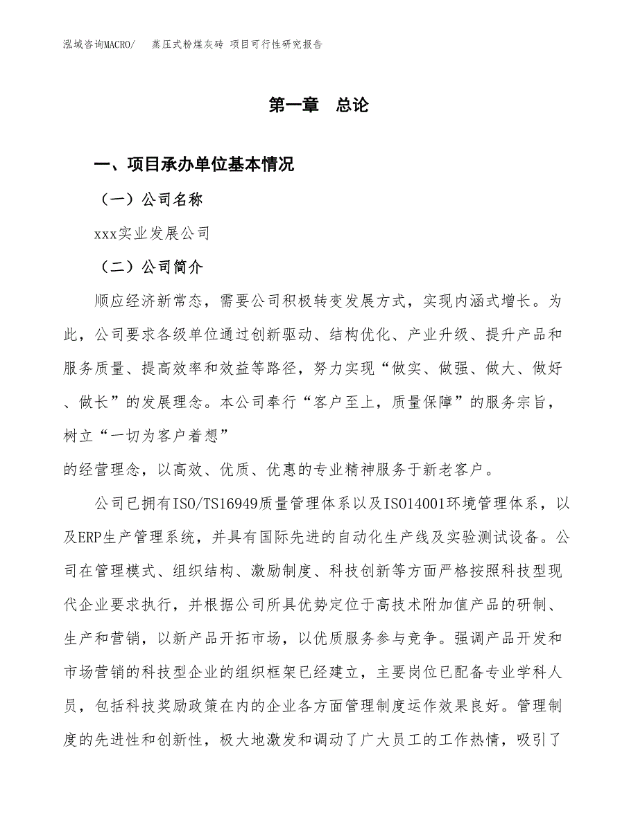 蒸压式粉煤灰砖 项目可行性研究报告（总投资19000万元）（79亩）_第3页