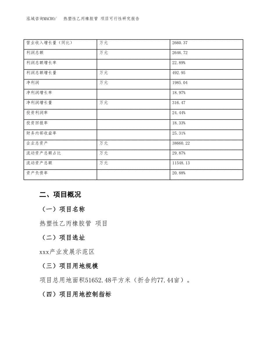 热塑性乙丙橡胶管 项目可行性研究报告（总投资16000万元）（77亩）_第5页