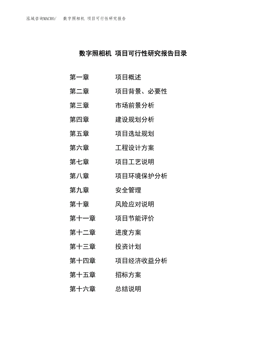 数字照相机 项目可行性研究报告（总投资10000万元）（47亩）_第2页