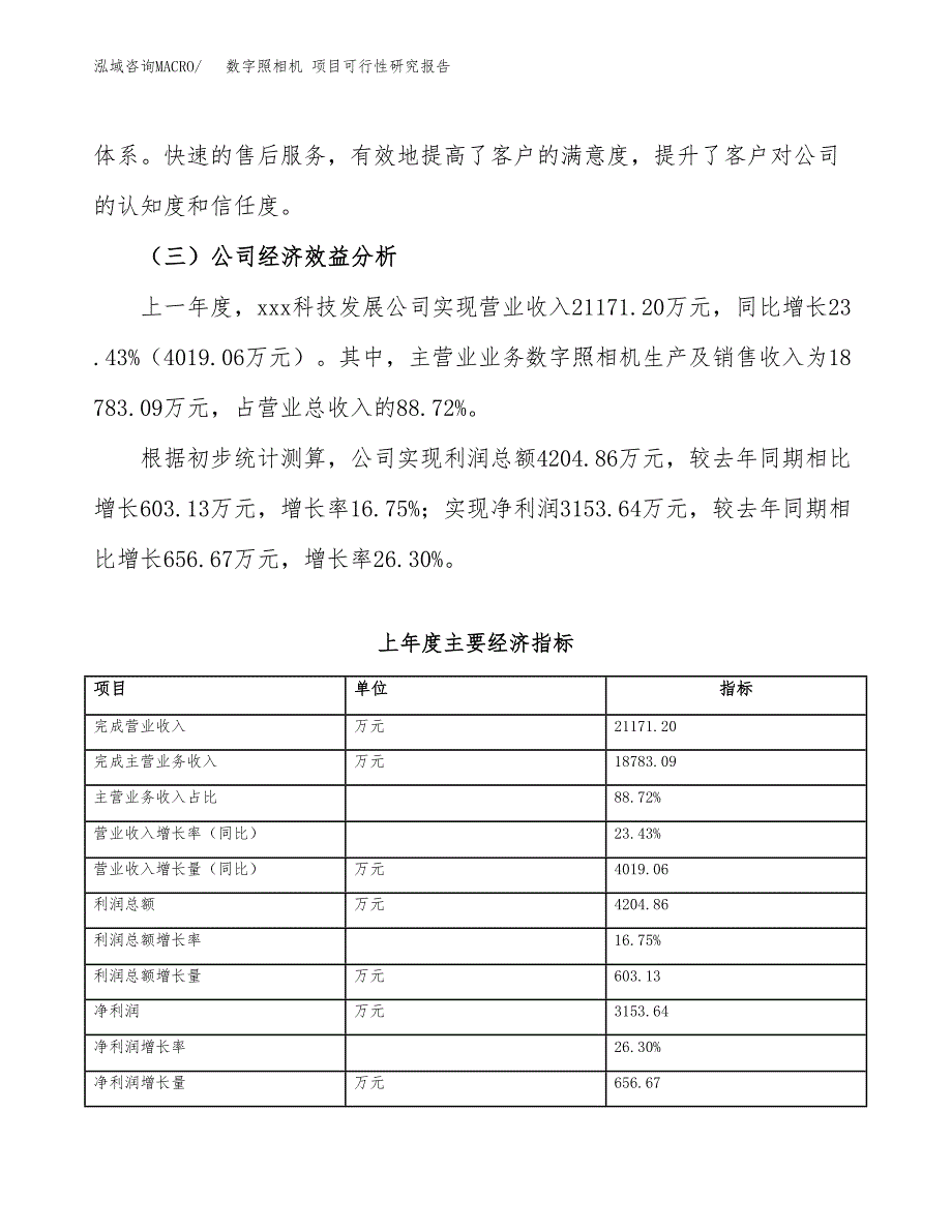 数字照相机 项目可行性研究报告（总投资10000万元）（47亩）_第4页