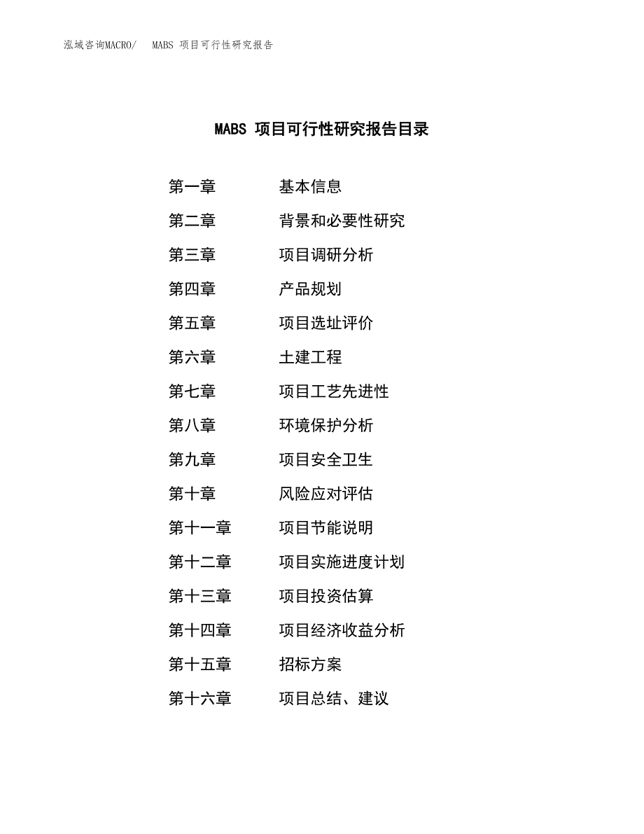 MABS 项目可行性研究报告（总投资14000万元）（52亩）_第2页