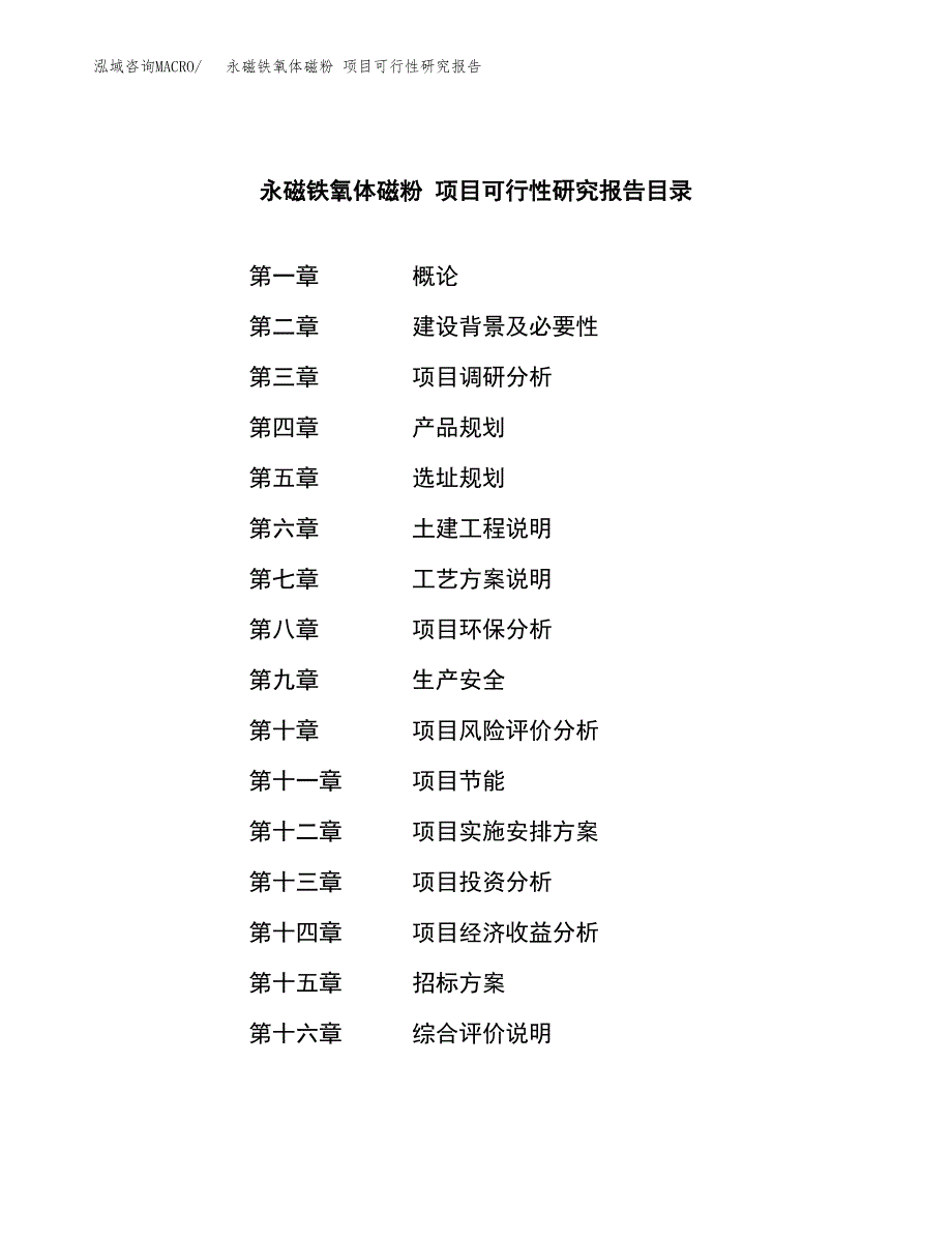 永磁铁氧体磁粉 项目可行性研究报告（总投资20000万元）（87亩）_第2页