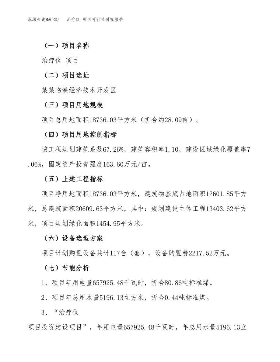 治疗仪 项目可行性研究报告（总投资5000万元）（28亩）_第5页