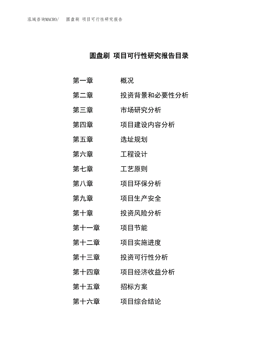 圆盘刷 项目可行性研究报告（总投资18000万元）（80亩）_第2页