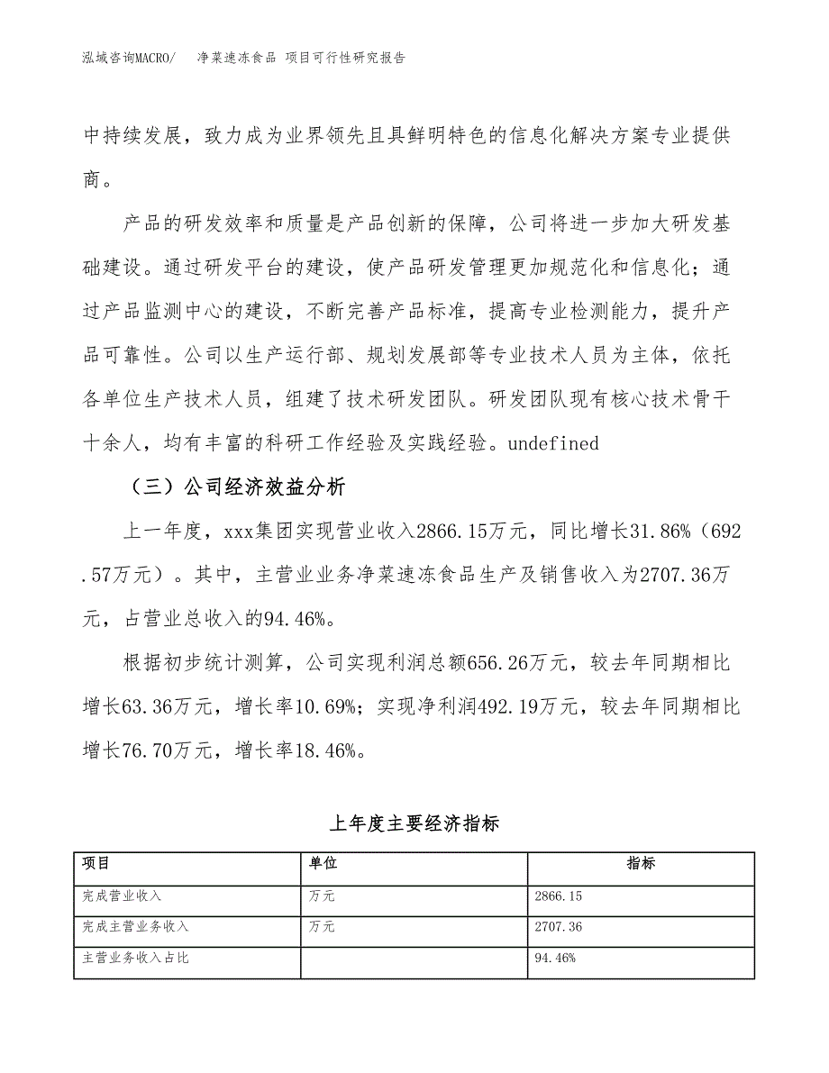 净菜速冻食品 项目可行性研究报告（总投资3000万元）（10亩）_第4页