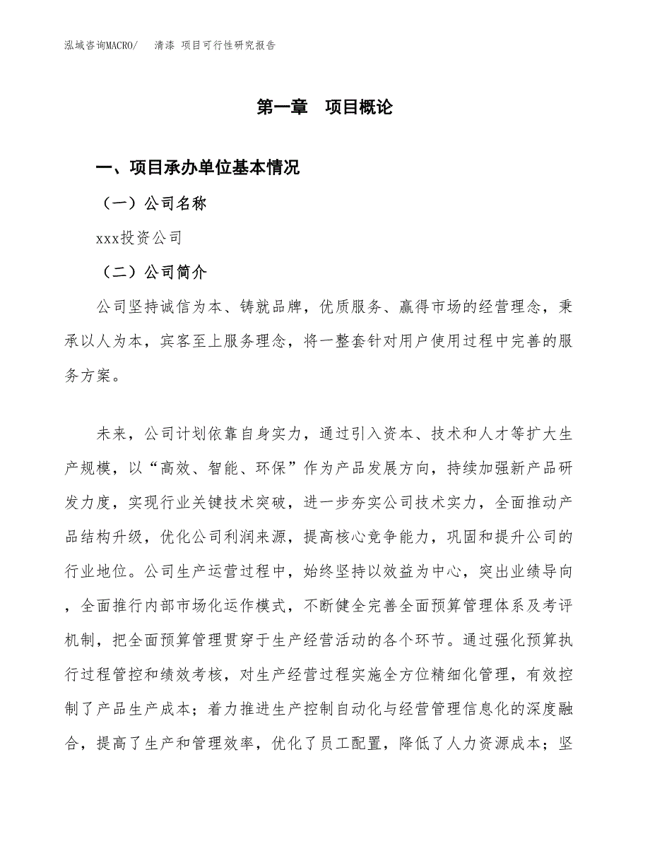 清漆 项目可行性研究报告（总投资5000万元）（24亩）_第3页