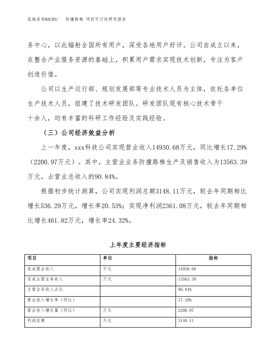 防撞路椎 项目可行性研究报告（总投资9000万元）（42亩）_第4页