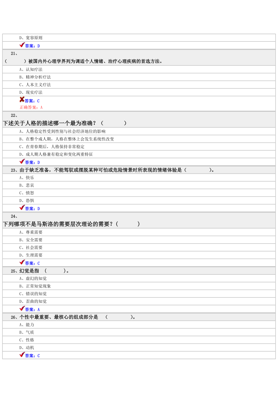 心理健康与心理调适要点_第4页