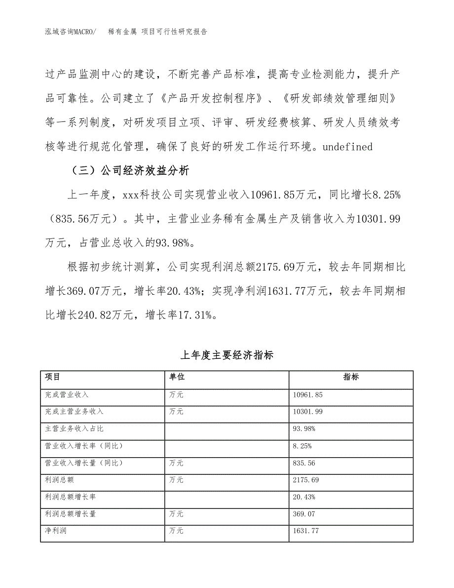 稀有金属 项目可行性研究报告（总投资6000万元）（20亩）_第4页