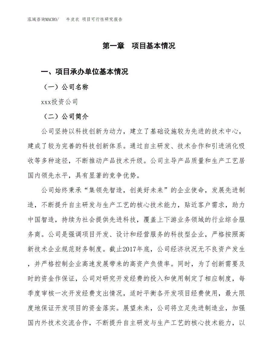 牛皮衣 项目可行性研究报告（总投资15000万元）（59亩）_第3页