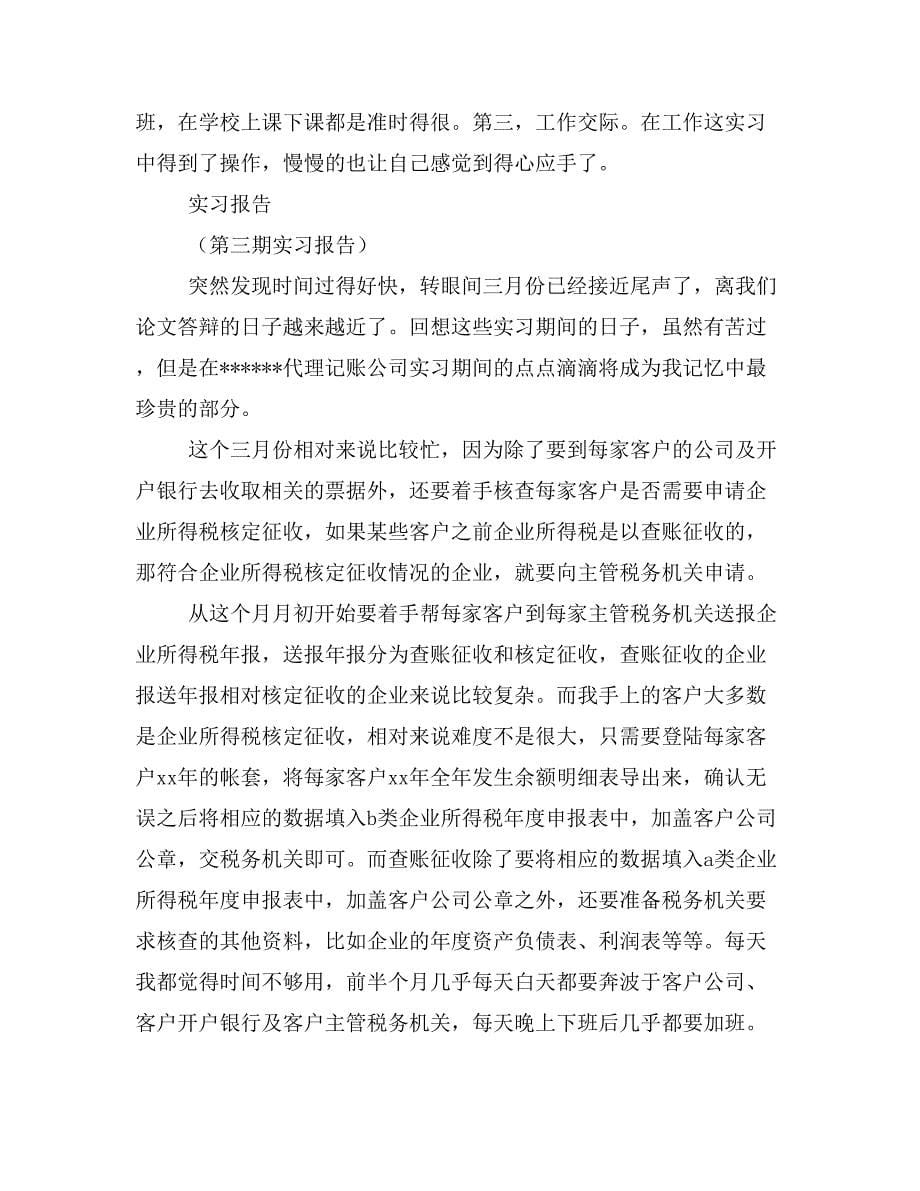 代理记账实习报告_第5页