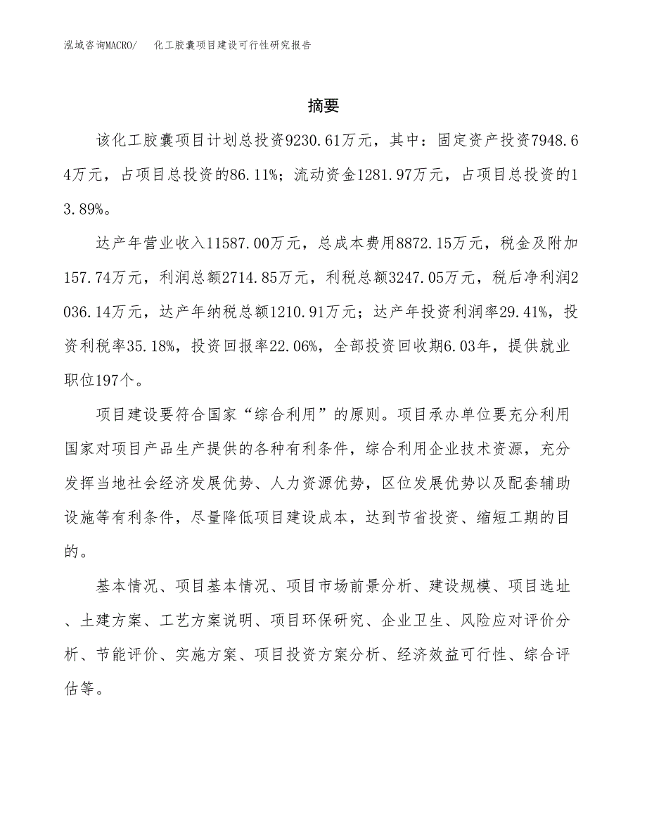 化工胶囊项目建设可行性研究报告.docx_第2页