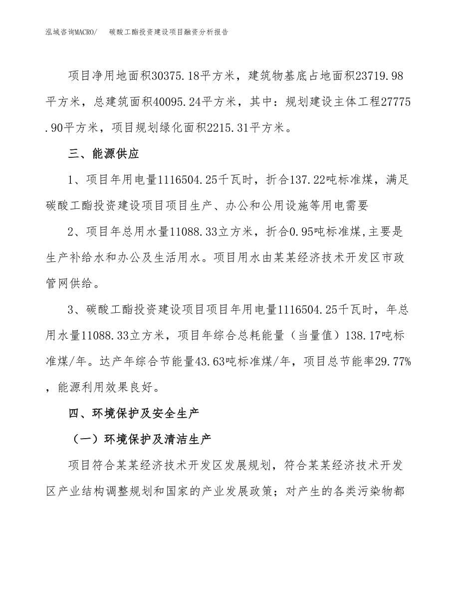 碳酸工酯投资建设项目融资分析报告.docx_第5页